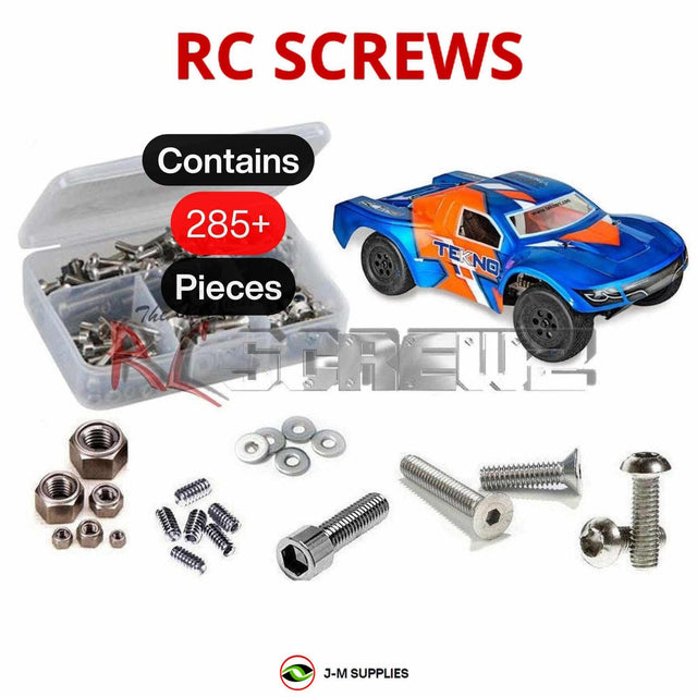 RCScrewZ Stainless Steel Screw Kit tek025 for Tekno RC SCT410SL 1/10 Electric 4WD Lightweight Short Course Truck (#TKR7000) | SET