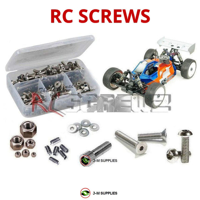 RCScrewZ Stainless Steel Screw Kit tek028 for Tekno RC NB48 2.1 1/8 Nitro 4WD Competition Buggy (#TKR9301) | SET