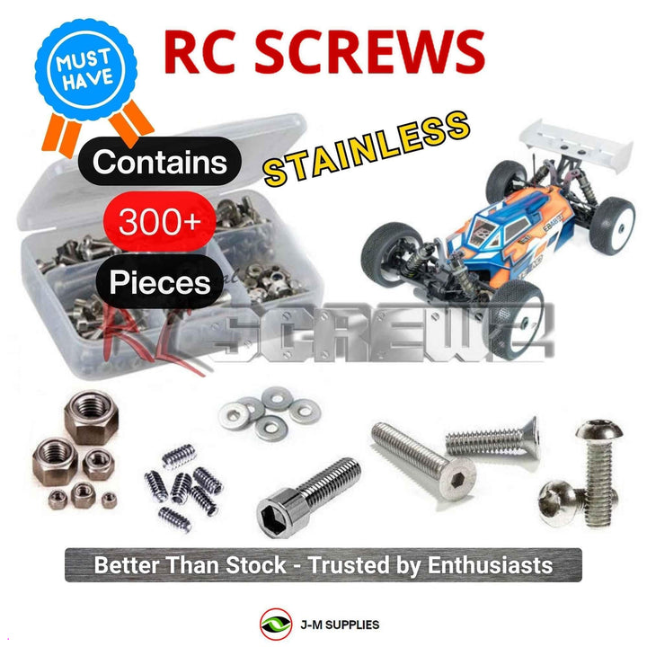Representative image of an RCScrewZ stainless steel screw kit for Tekno EB48 2.2 1/8 Electric 4WD Buggy (TKR9005); exact kit contents vary by RC model.