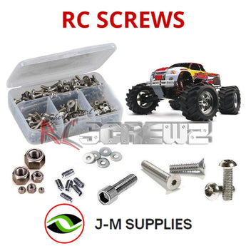 J-M SUPPLIES - RCScrewZ Stainless Steel Screw Kit tra001 for Traxxas T-Maxx 2.5 1/10 Monster Truck (#4910) | SET - 