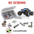 J-M SUPPLIES - RCScrewZ Stainless Steel Screw Kit tra002 for Traxxas E-Maxx 1/10 Elec (#3903/3906) RC Monster | PRO - 