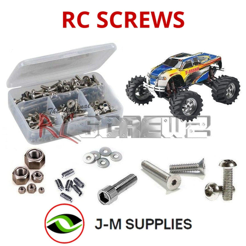 J-M SUPPLIES - RCScrewZ Stainless Steel Screw Kit tra009 for Traxxas T-Maxx 1.5 (Original T-Maxx) Nitro MT | SET - 