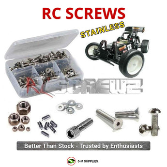 Representative image of an RCScrewZ stainless steel screw kit for Traxxas Monster Buggy 1/6 Gas 2WD Buggy (6002); exact kit contents vary by RC model.