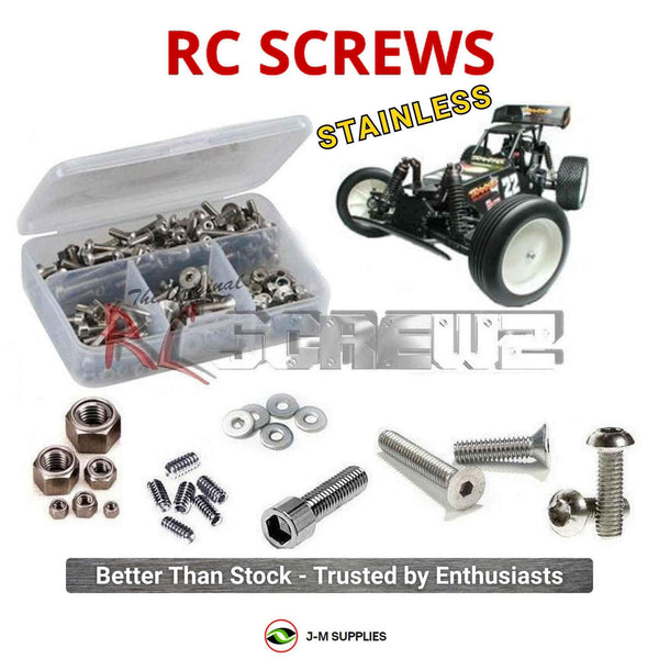 Representative image of an RCScrewZ stainless steel screw kit for Traxxas Monster Buggy 1/6 Gas 2WD Buggy (6002); exact kit contents vary by RC model.
