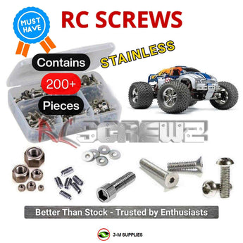 Representative image of an RCScrewZ stainless steel screw kit for Traxxas S-Maxx 2.5 1/10 Nitro 2WD MT (5109); exact kit contents vary by RC model.