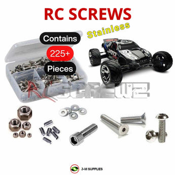 Representative image of an RCScrewZ stainless steel screw kit for Traxxas Jato 3.3 1/10 Nitro 2WD Stadium Truck (5507); exact kit contents vary by RC model.