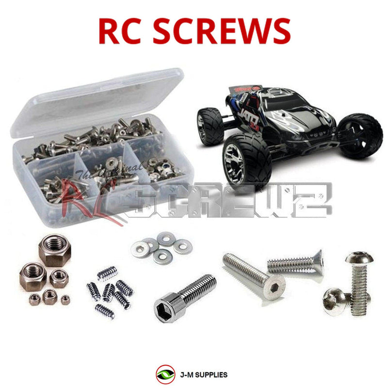 J-M SUPPLIES - RCScrewZ Stainless Steel Screw Kit tra018 for Traxxas Jato 3.3 #5507 RC Car | PRO - 