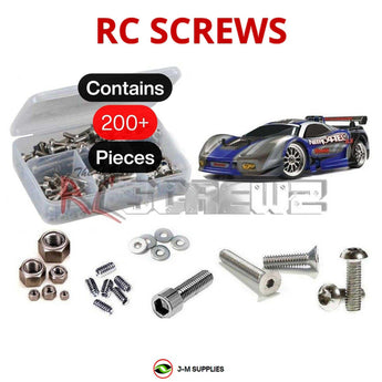Representative image of an RCScrewZ stainless steel screw kit for Traxxas Nitro 4-Tec 3.3 1/10 Nitro 4WD Touring Car (4809); exact kit contents vary by RC model.