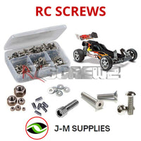 Representative image of an RCScrewZ stainless steel screw kit for Traxxas Bandit XL-5 1/10 Electric 2WD Buggy (24054-1); exact kit contents vary by RC model.