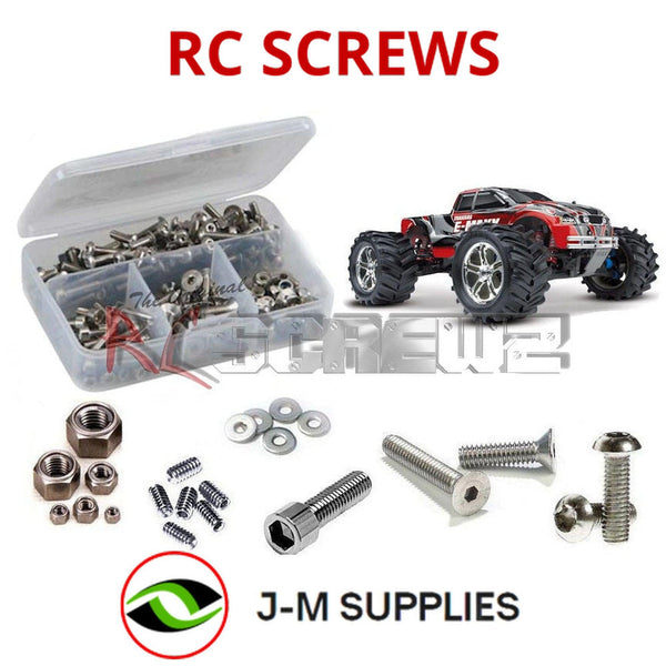 J-M SUPPLIES RC Parts Store - RCScrewZ Stainless Steel Screw Kit tra030 for Traxxas E-Maxx EVX 1/10 Electric 4WD Monster Truck (#39036) | SET
