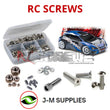 Representative image of an RCScrewZ stainless steel screw kit for Traxxas 1/16 Rally VXL Electric 4WD Rally Car (7307); exact kit contents vary by RC model.
