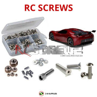 Representative image of an RCScrewZ stainless steel screw kit for Traxxas XO-1 RTR 1/7 Electric 4WD Supercar (6407, 64077, 6407X); exact kit contents vary by RC model.