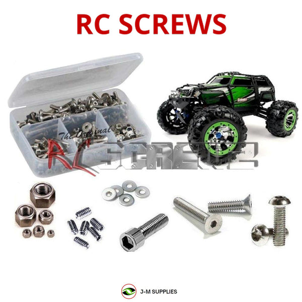Representative image of an RCScrewZ stainless steel screw kit for Traxxas Summit Extreme Terrain 1/10 Electric 4WD MT (56076-4); exact kit contents vary by RC model.