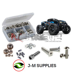 J-M SUPPLIES - RCScrewZ Stainless Steel Screw Kit tra061 for Traxxas X-Maxx 4x4 Truck 77076-1 RC Car - Complete Set - tra061