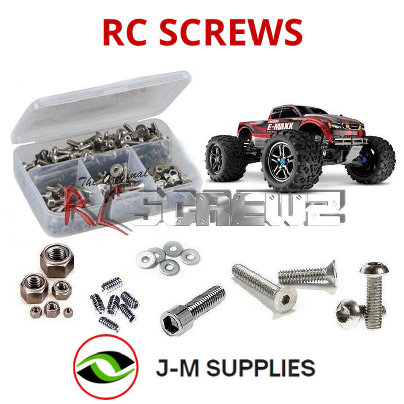 J-M SUPPLIES - RCScrewZ Stainless Steel Screw Kit tra062 for Traxxas E-Maxx TSM Ed. #39087-3 RC Car | RCX - 
