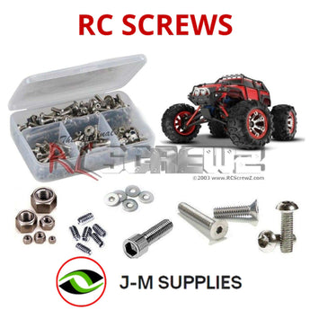Representative image of an RCScrewZ stainless steel screw kit for Traxxas 1/16 Summit VXL TSM Electric 4WD MT (72076-3); exact kit contents vary by RC model.