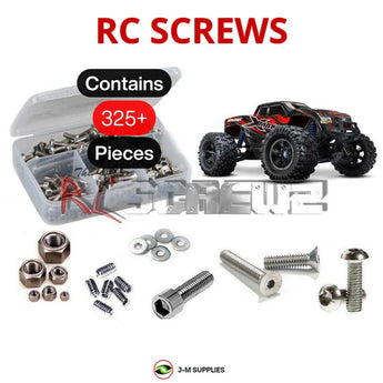 Representative image of an RCScrewZ stainless steel screw kit for Traxxas X-Maxx 4X4 TSM 1/5 Electric 4WD MT (77076-3); exact kit contents vary by RC model.