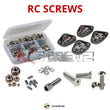 Representative image of an RCScrewZ stainless steel screw kit for Traxxas Traxx All-Terrain Track Kit (8880); exact kit contents vary by RC model.