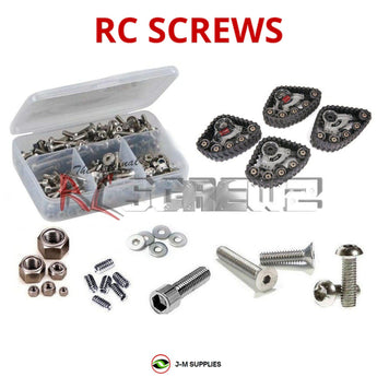 Representative image of an RCScrewZ stainless steel screw kit for Traxxas Traxx All-Terrain Track Kit (8880); exact kit contents vary by RC model.