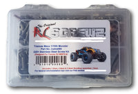 RCScrewZ Stainless Steel Screw Kit tra089 for Traxxas Maxx 4S 1/10 Electric 4WD Monster Truck (89076-4) | SET