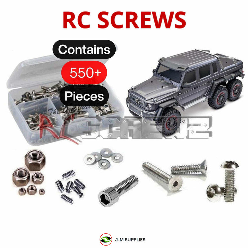 J-M SUPPLIES - RCScrewZ Stainless Steel Screw Kit tra090 for Traxxas TRX-6 Crawler 1/10 88096-4 RC Car | SET - 