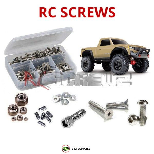 Representative image of an RCScrewZ stainless steel screw kit for Traxxas TRX-4 Sport 1/10 Electric 4WD Crawler (82024-4); exact kit contents vary by RC model.
