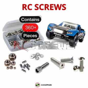 Representative image of an RCScrewZ stainless steel screw kit for Traxxas UDR 1/7 Electric 4WD Desert Truck (85086-4); exact kit contents vary by RC model.