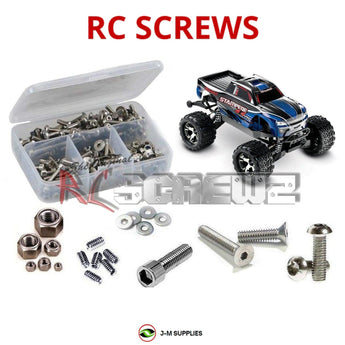 J-M SUPPLIES - RCScrewZ Stainless Steel Screw Kit tra093 for Traxxas Stampede 4x4 VXL RTR (#67086-4) Monster | RCX - 