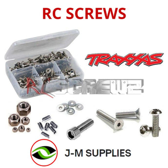 Representative image of an RCScrewZ stainless steel screw kit for Traxxas TRX-1 Legacy 1/10 Electric 2WD Buggy; exact kit contents vary by RC model.