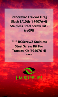 RCScrewZ Stainless Steel Screw Kit tra098 for Traxxas Drag Slash 1/10 Electric 2WD No-Prep Drag Truck (94076-4) | SET
