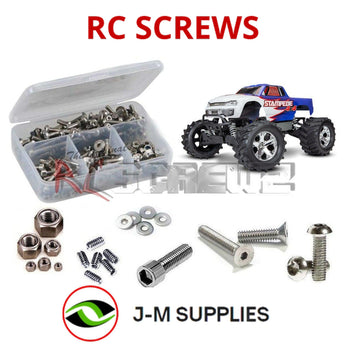 Representative image of an RCScrewZ stainless steel screw kit for Traxxas Stampede 4X4 Kit 1/10 Electric 4WD MT (67010-4); exact kit contents vary by RC model.