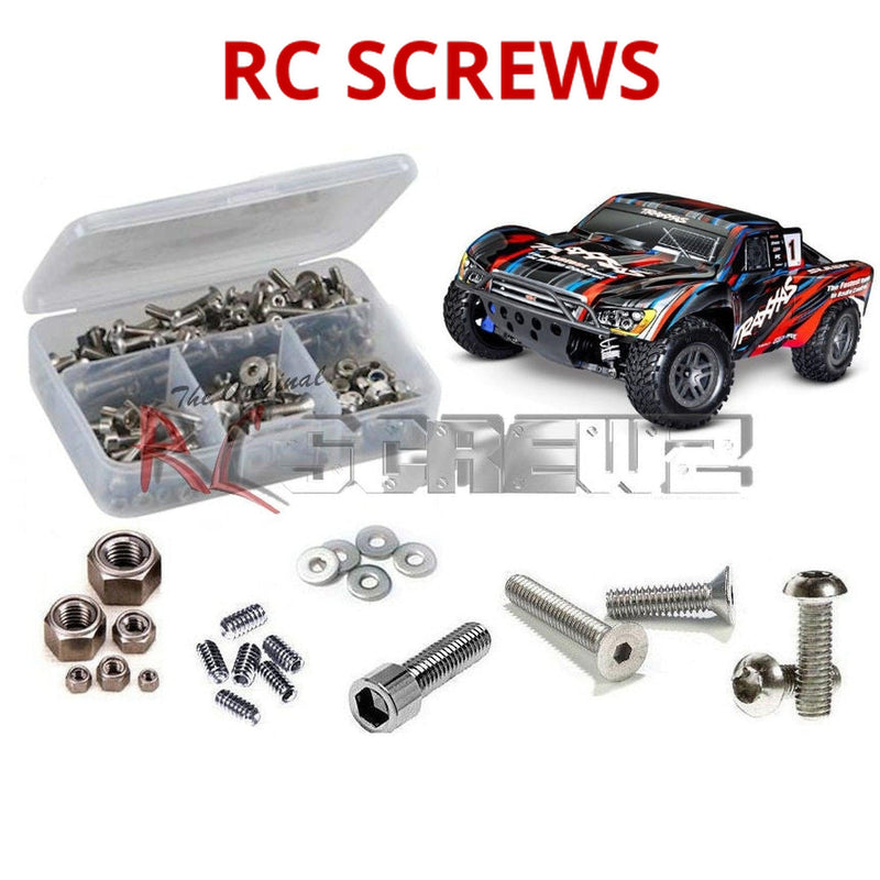 J-M SUPPLIES - RCScrewZ Stainless Steel Screw Kit tra116 for Traxxas Slash BL-2S 4x4 #68154-4 RC Car | PRO - 