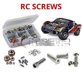 J-M SUPPLIES RC Parts Store - RCScrewZ Stainless Steel Screw Kit tra116 for Traxxas Slash BL-2S 1/10 Electric 4WD Short Course Truck (68154-4) | UPG
