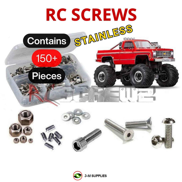 RCScrewZ Stainless Steel Screw Kit tra125 for Traxxas TRX-4MT Chevrolet K10 1/18 Electric 4WD Monster Truck (98064-1) | SET