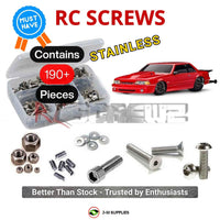 Representative image of an RCScrewZ stainless steel screw kit for Traxxas Drag Slash VXL-3S 1/10 No-Prep Drag (94346-74, 94376-74); exact kit contents vary by RC model.