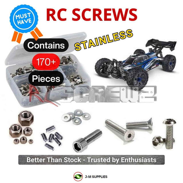 RCScrewZ Stainless Steel Screw Kit tra140 for Traxxas Jato 4X4 BL-2S 1/8 Electric 4WD Racing Buggy (90154-4) | SET