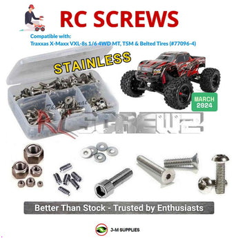 J-M SUPPLIES RC Parts Store - RCScrewZ Stainless Steel Screw Kit tra146 for Traxxas X-Maxx VXL-8S Belted 1/6 Electric 4WD Monster Truck (77096-4) | UPG