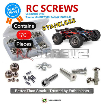 J-M SUPPLIES RC Parts Store - RCScrewZ Stainless Steel Screw Kit tra148 for Traxxas Mini XRT VXL-3S Mini Electric 4WD Monster Truck (108076-1) | UPG