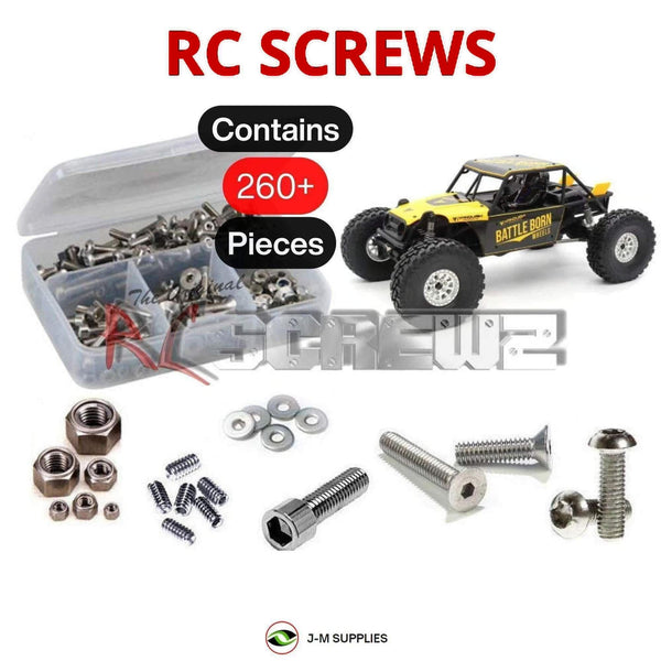 Representative image of an RCScrewZ stainless steel screw kit for Vanquish H10 Optic RTR/Kit 1/10 Crawler (VPS09010, VPS09027); exact kit contents vary by RC model.