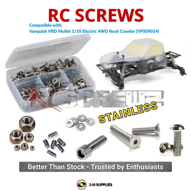 RCScrewZ Stainless Steel Screw Kit vanq007 for Vanquish Products VRD Mullet Kit F10 Straight Front / Portal Rear 1/10 Electric 4WD Competition Rock Crawler (VPS09014) | SET