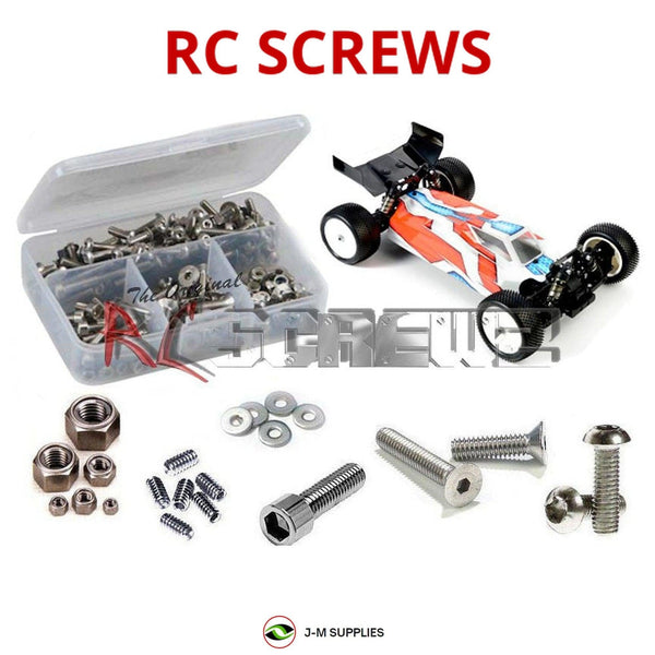 Representative image of an RCScrewZ stainless steel screw kit for Team XRAY XB4 2016 #360003; exact kit contents vary by RC model.