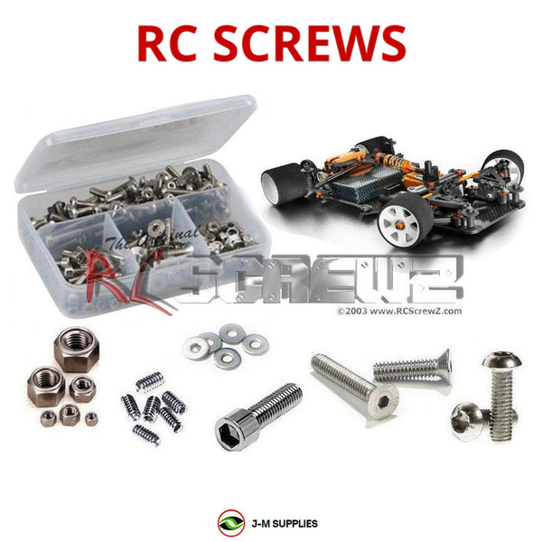 Representative image of an RCScrewZ stainless steel screw kit for Team XRAY X12 2015 #370004; exact kit contents vary by RC model.