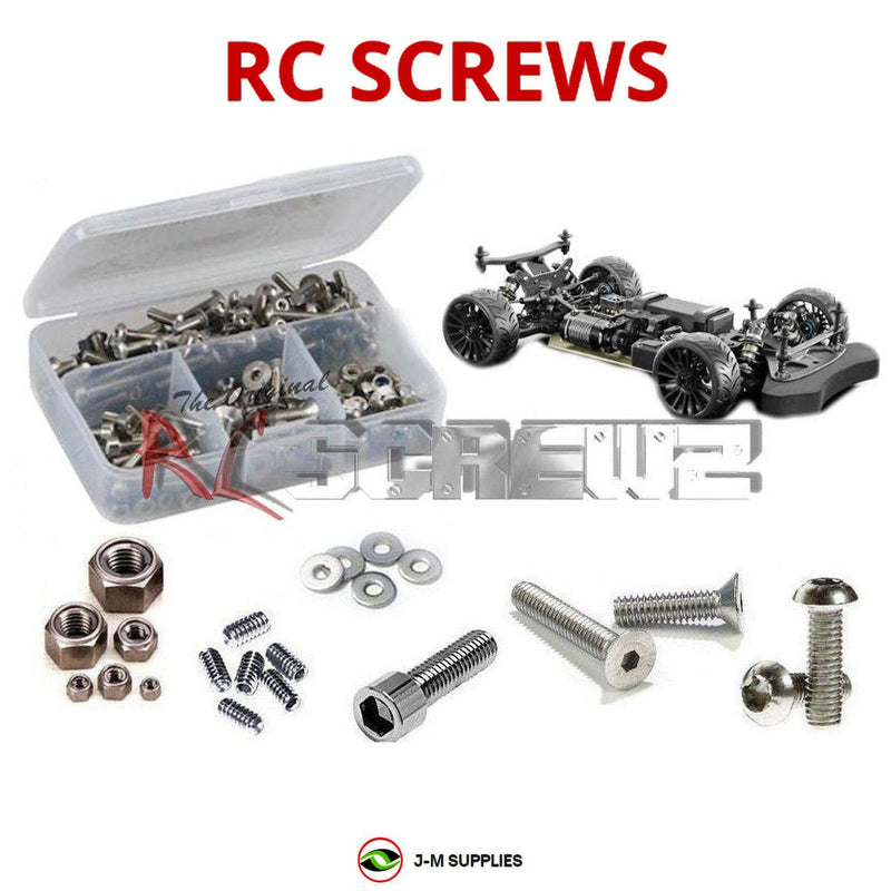 Representative image of an RCScrewZ stainless steel screw kit for Team XRAY GTXE.3 1/8 Electric 4WD (350602); exact kit contents vary by RC model.