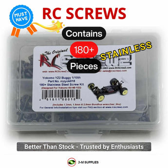 J-M SUPPLIES RC Parts Store - RCScrewZ Stainless Steel Screw Kit yok018 for Yokomo YZ-2 Buggy 2wd #B-YZ2 RC Car | SET