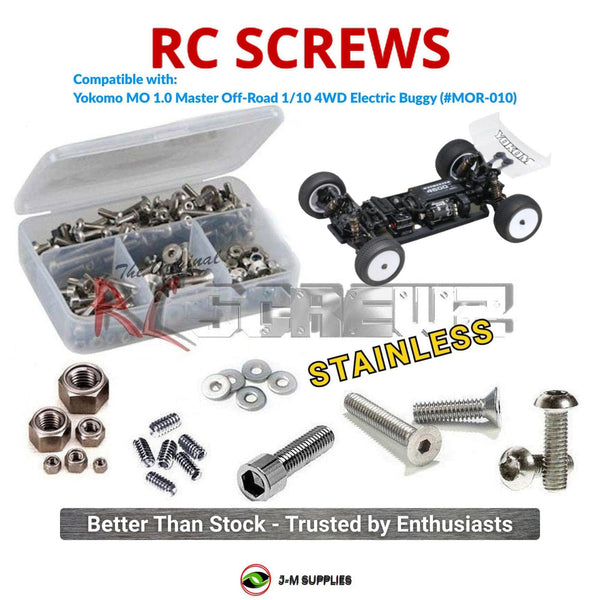 J-M SUPPLIES RC Parts Store - RCScrewZ Stainless Steel Screw Kit yok035 for Yokomo MO 1.0 Master Off-Road 1/10 4WD Electric Buggy (#MOR-010) | SET