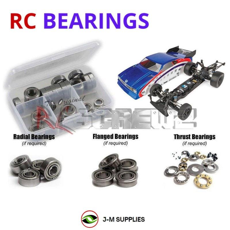 J-M SUPPLIES - RCScrewZ Metal Shielded Bearing Kit asc124b for Associated DR10M / Team #70029 RC Car | RCX - 