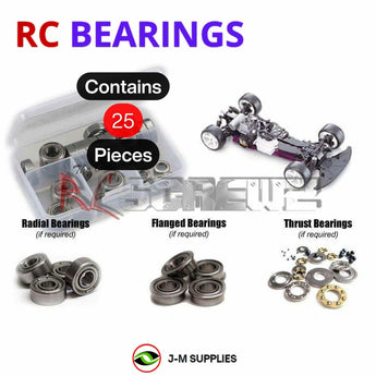 J-M SUPPLIES - RCScrewZ Metal Shielded Bearing Kit hpi009b for HPI Racing Super Nitro RS4 RC Car | RCX - 