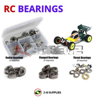 J-M SUPPLIES - RCScrewZ Metal Shielded Bearing Kit los014b for Losi XX-4/Worlds Ed RC Car | UPG - 