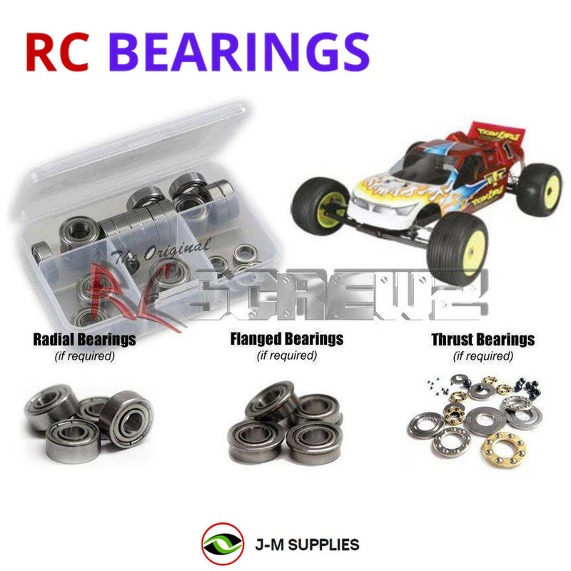 J-M SUPPLIES - RCScrewZ Metal Shielded Bearing Kit los029b for Losi XXX-T CR 1/10 2WD Race Truck (LOSK0077) | UPG - 