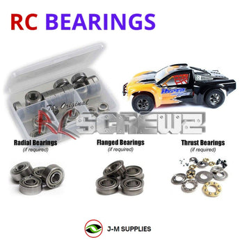 J-M SUPPLIES - RCScrewZ Metal Shielded Bearing Kit ofn085b for Ofna/HoBao Hyper 8SC Nitro 1/8th SC Truck | RCX - 